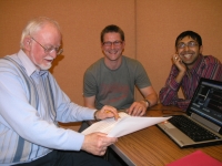 After the recording session [Photo: Richard Hallas]
