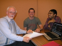 After the recording session [Photo: Richard Hallas]